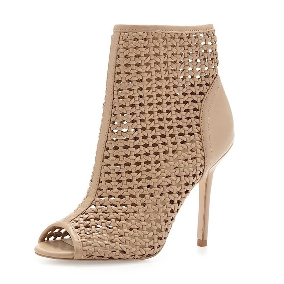 Sam Edelman Shoes - Sam Edelman Aubriana Woven Peep Toe Heel Booties